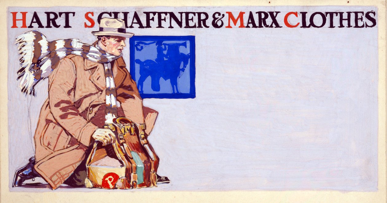 Anúncio para Hart, Schaffner & Marx Clothes, pub. 1900 de Edward Penfield