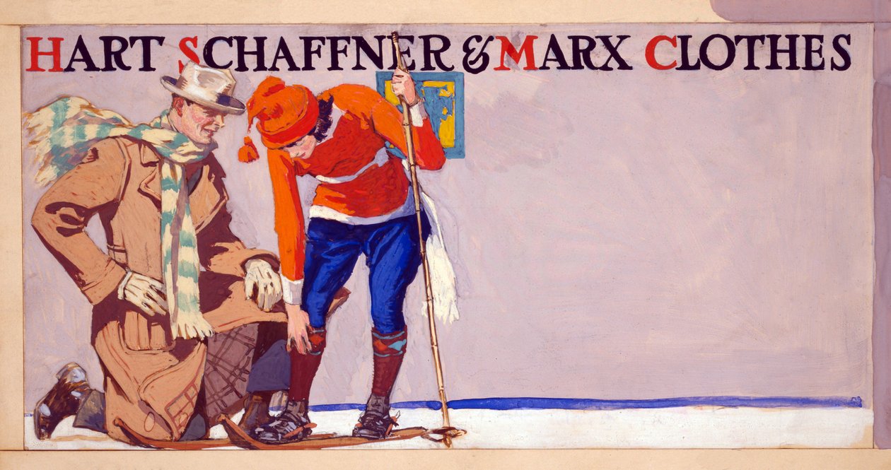 Anúncio para Hart, Schaffner & Marx Clothes, pub. 1900 de Edward Penfield