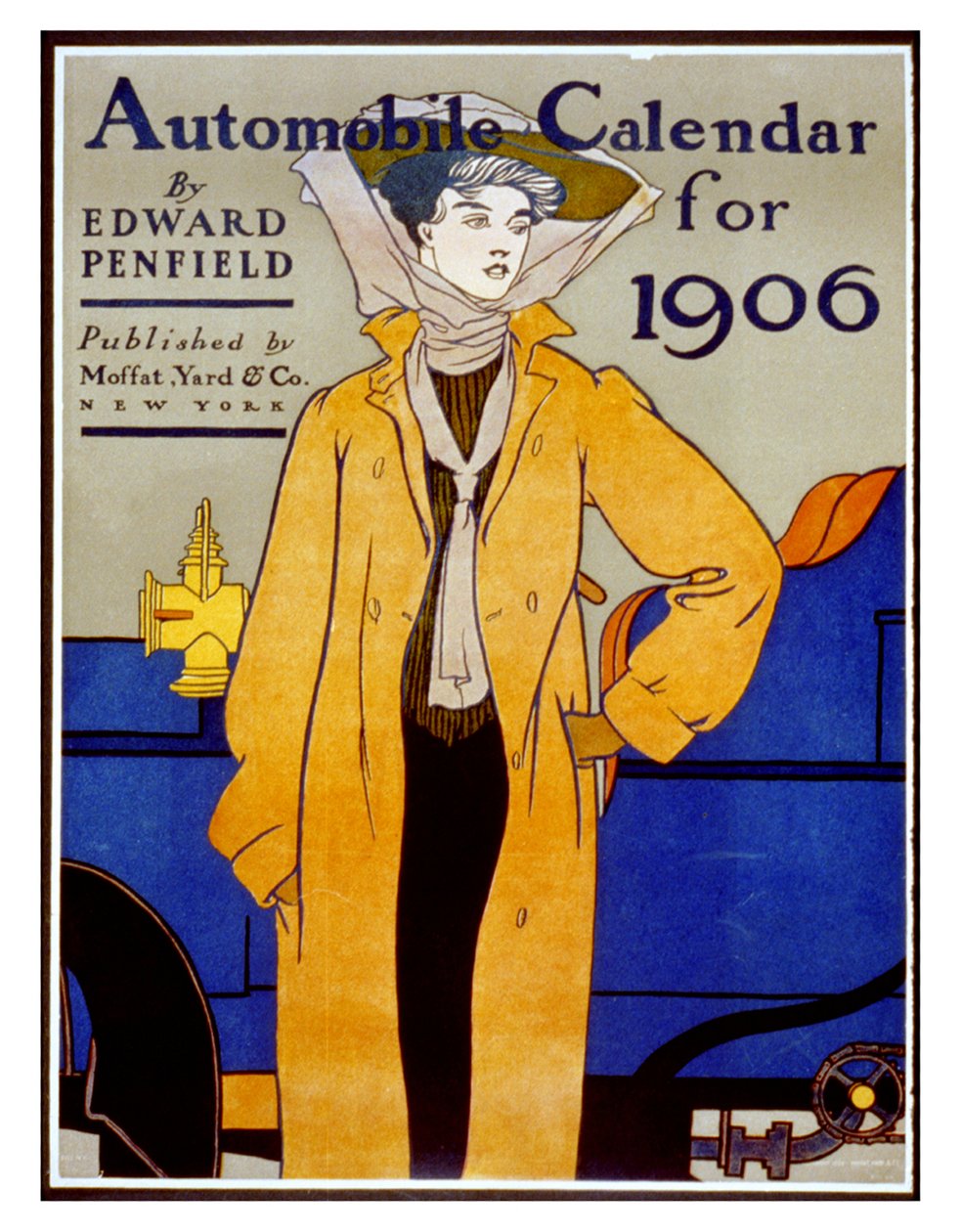 Calendário Automóvel para 1906 (litografia) de Edward Penfield
