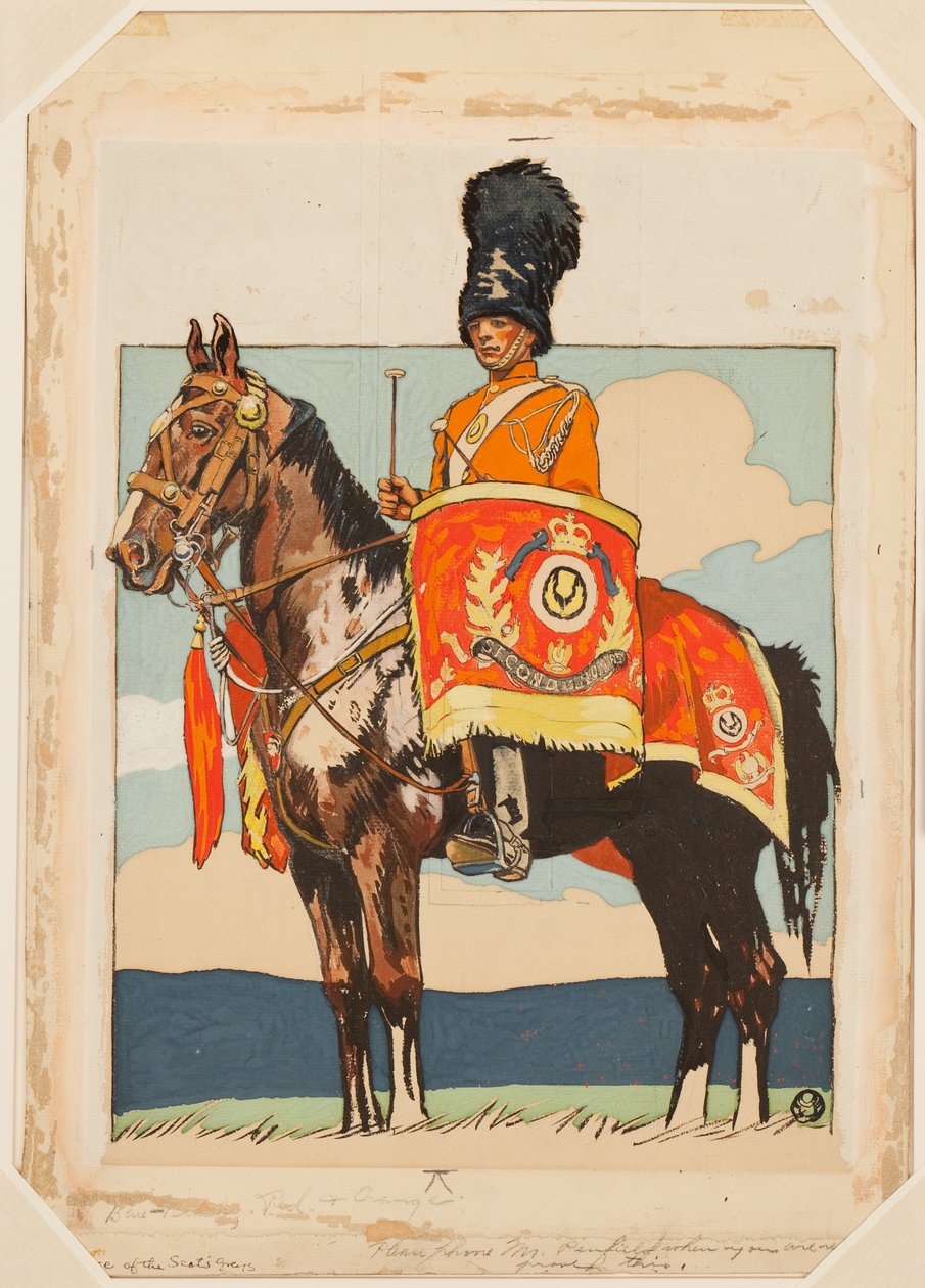 Cavalo de Tambor dos Cinzentos Escoceses de Edward Penfield