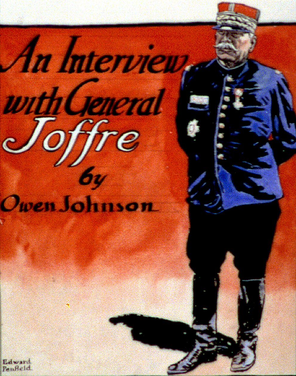 General Joffre (1852-1931), comandante militar francês. Edward Penfield (1866-1925), artista e ilustrador americano. Capa da revista 