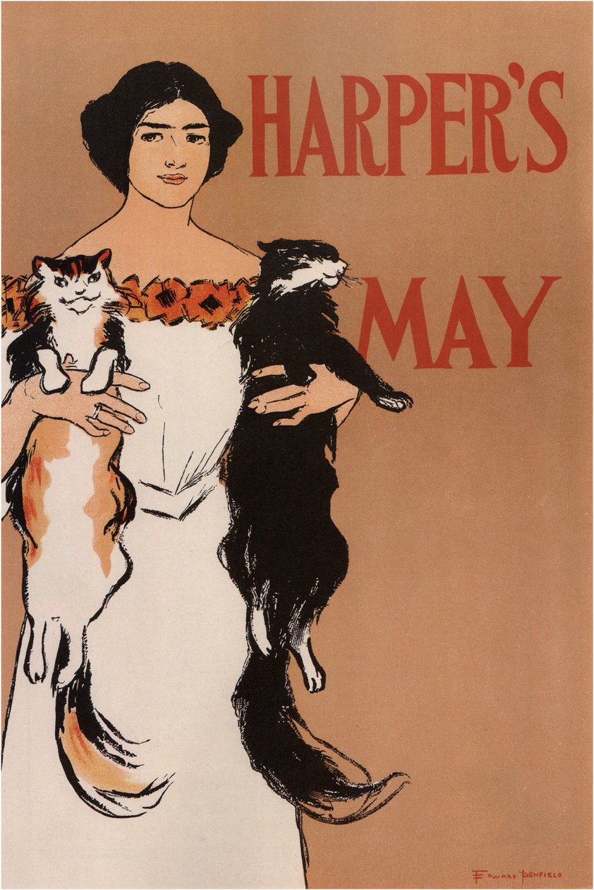 Harpers Maio de 1897 de Edward Penfield