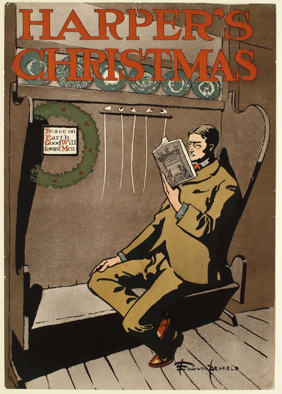 Homem de fato castanho sentado num banco, Harper