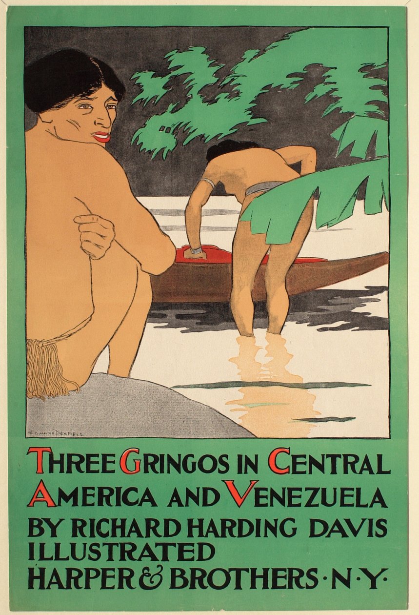 Drei Gringos in Zentralamerika und Venezuela, von Richard Harding Davis, Harper & Bros. Verleger de Edward Penfield