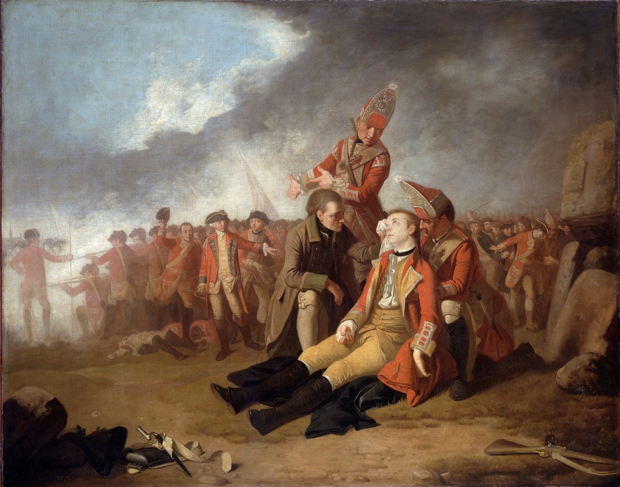 A morte do general Wolfe, 1763 de Edward Penny