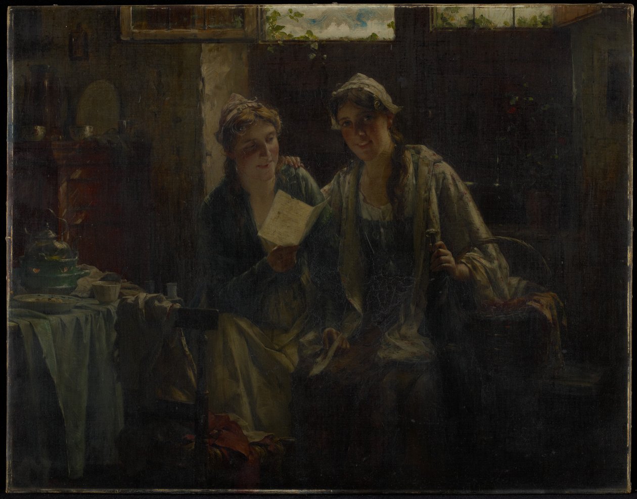 Duas mulheres que visitam de Edward Portielje