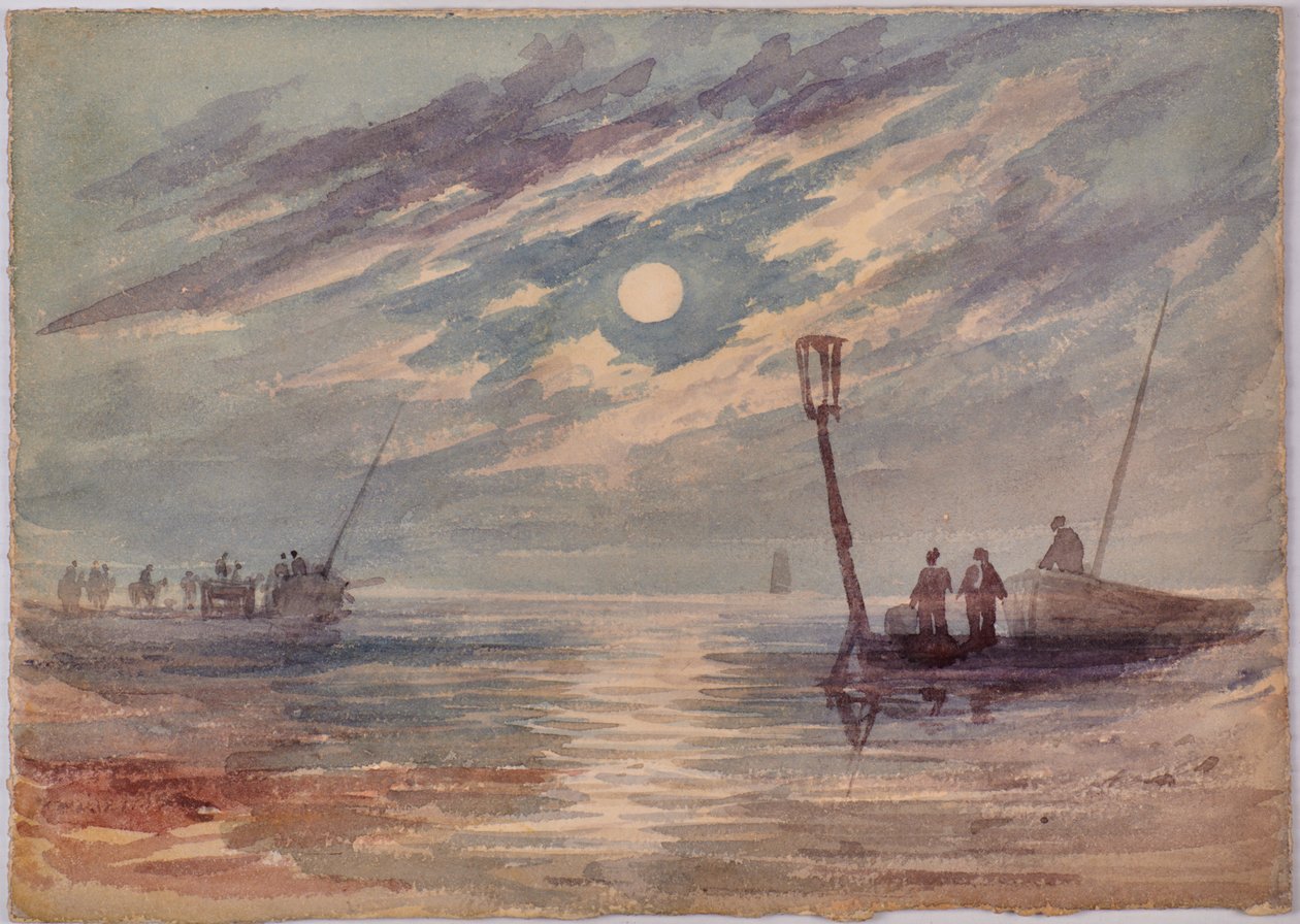 Seascape à noite de Edward Pretty