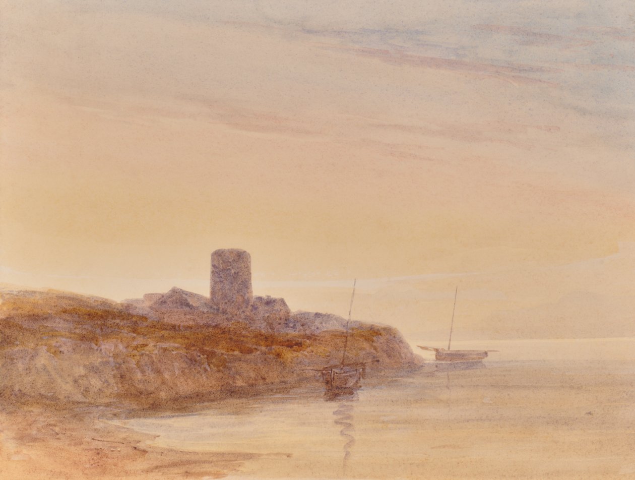 Seascape com torre de Edward Pretty