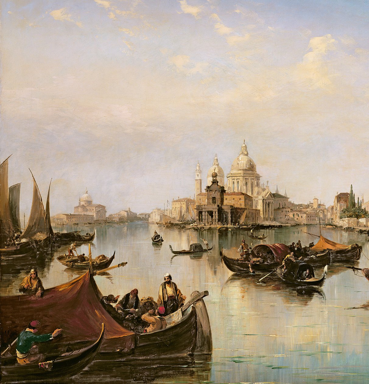 O Bacino di San Marco, olhando para a foz do Grande Canal (detalhe de 35342) de Edward Pritchett