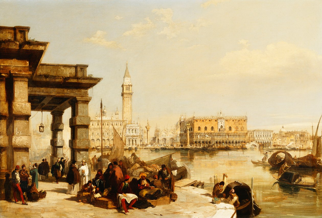 Vista de São Marcos da Punta della Dogana, Veneza de Edward Pritchett