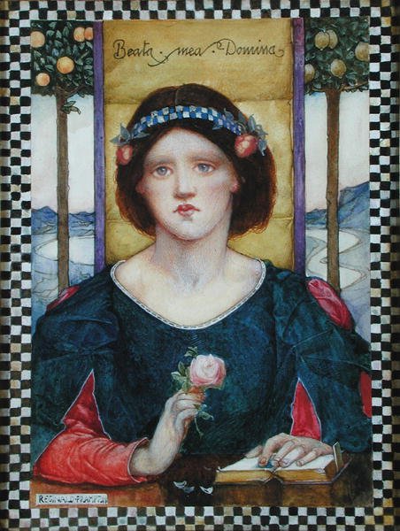 Beata Mea Domina (aquarela e pastel sobre papel) de Edward Reginald Frampton