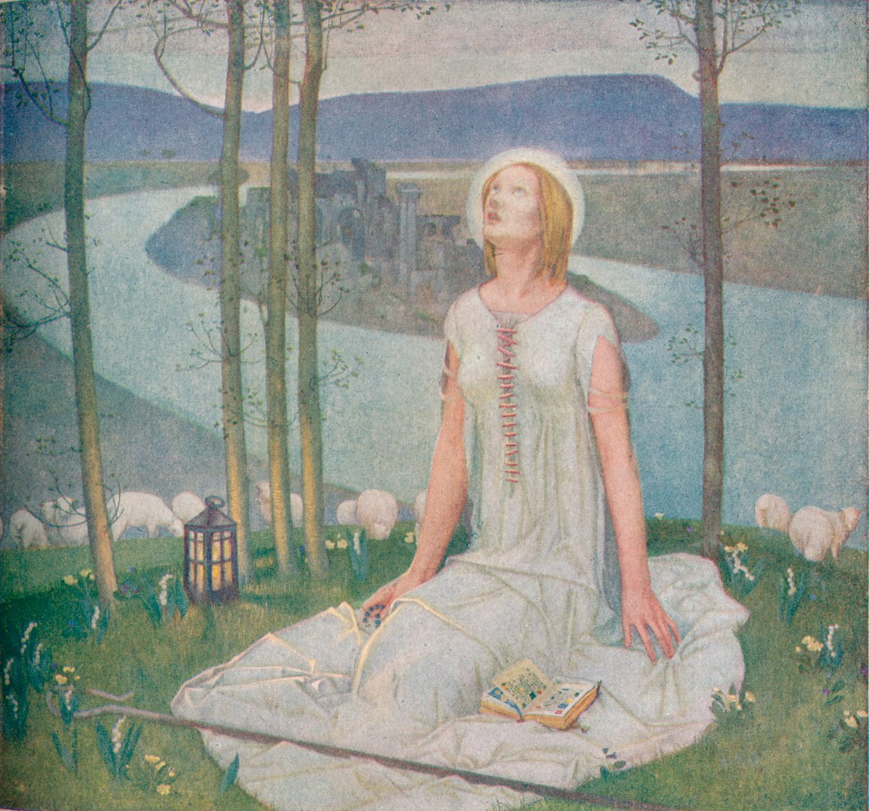 LEnfance De Jeanne DArc, c1918, 1919 de Edward Reginald Frampton