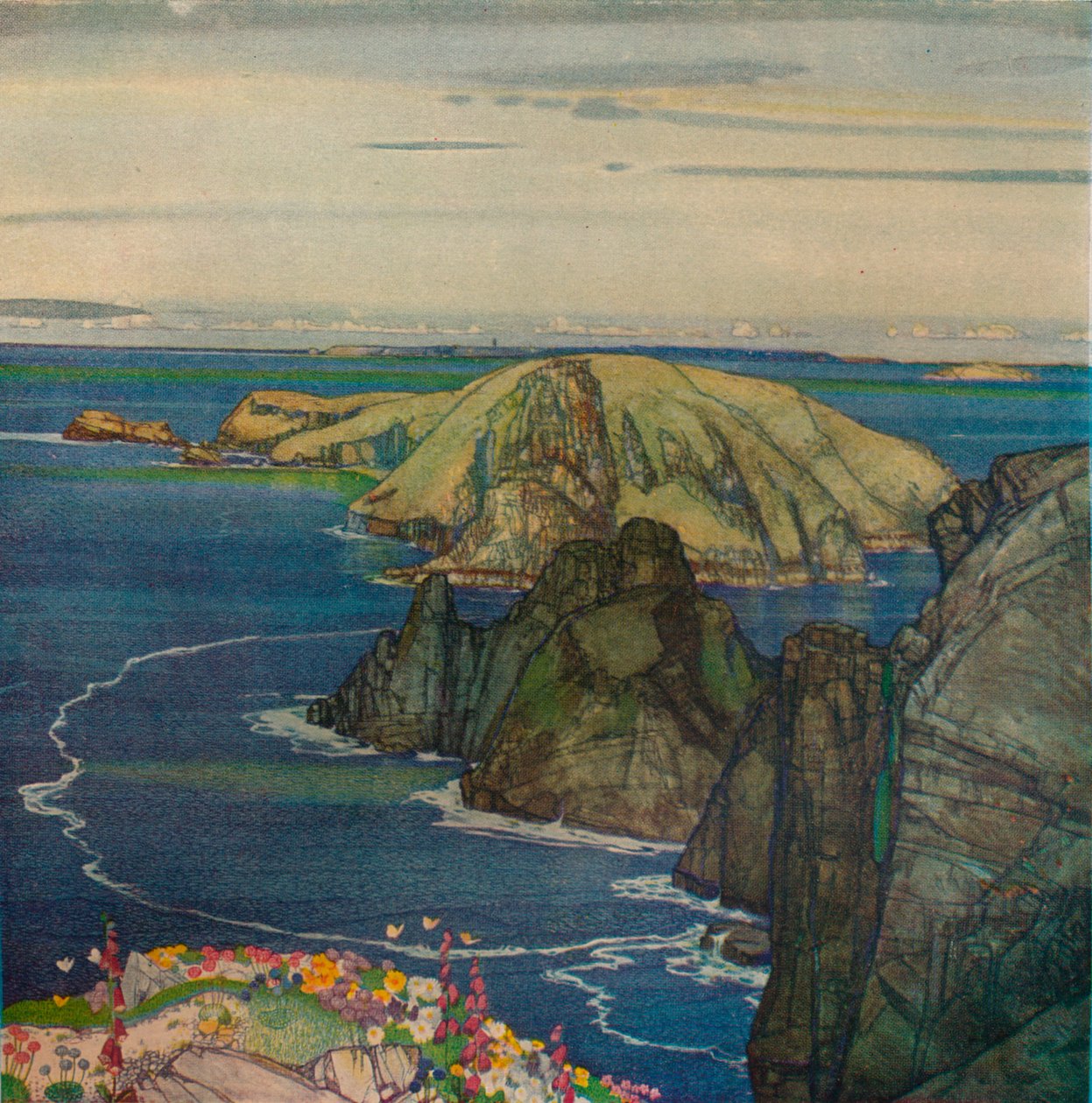 A ilha de Brecqhou, Off Sark, c1921 de Edward Reginald Frampton