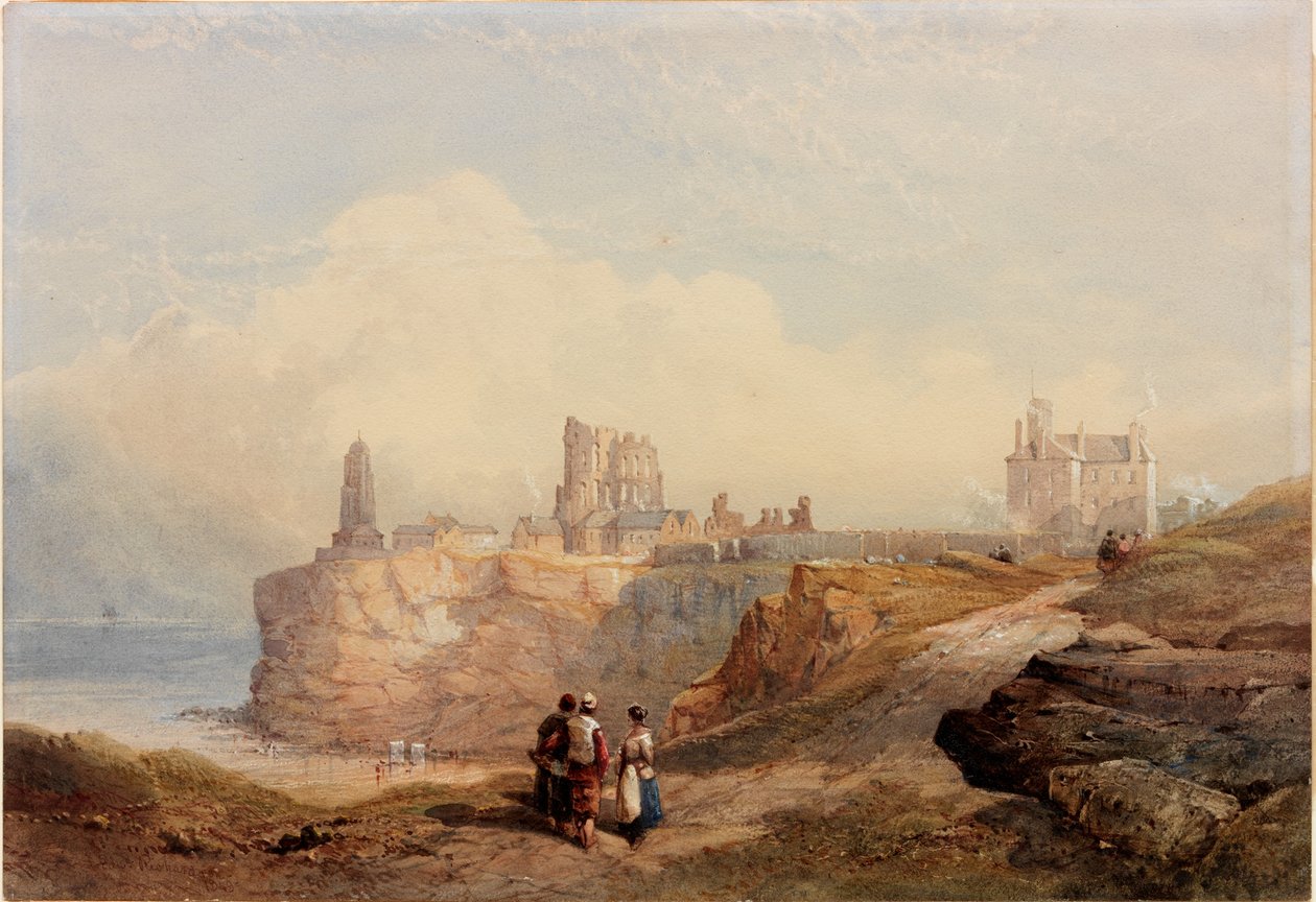 Priorado de Tynemouth (bodycolour e aquarela sobre papel) de Edward Richardson