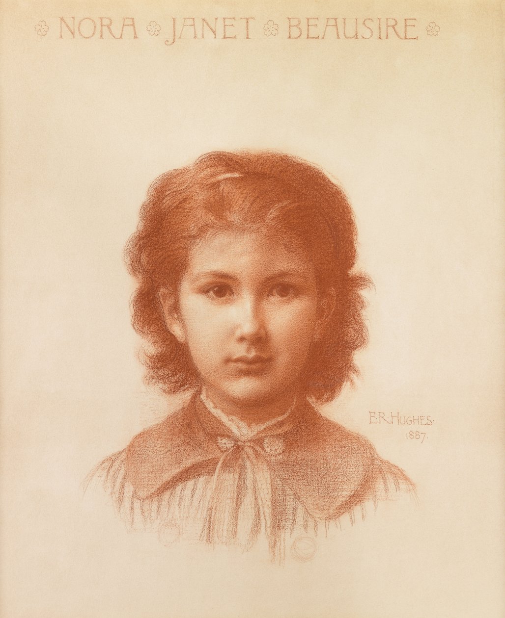 Nora Beausire, filha do colecionador de arte de Liverpool de Edward Robert Hughes