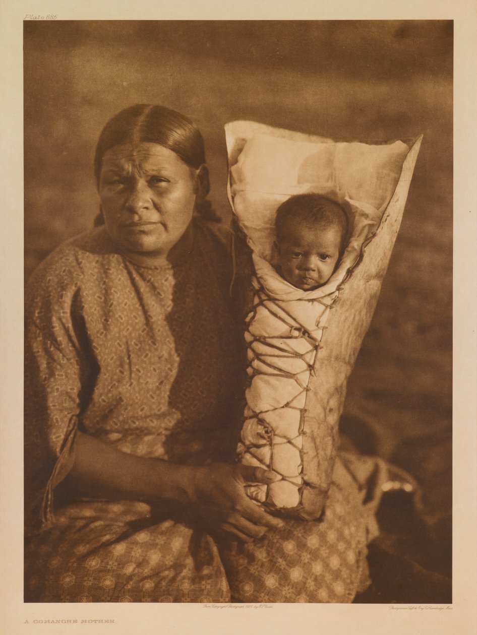 Uma mãe comanche de Edward S. Curtis