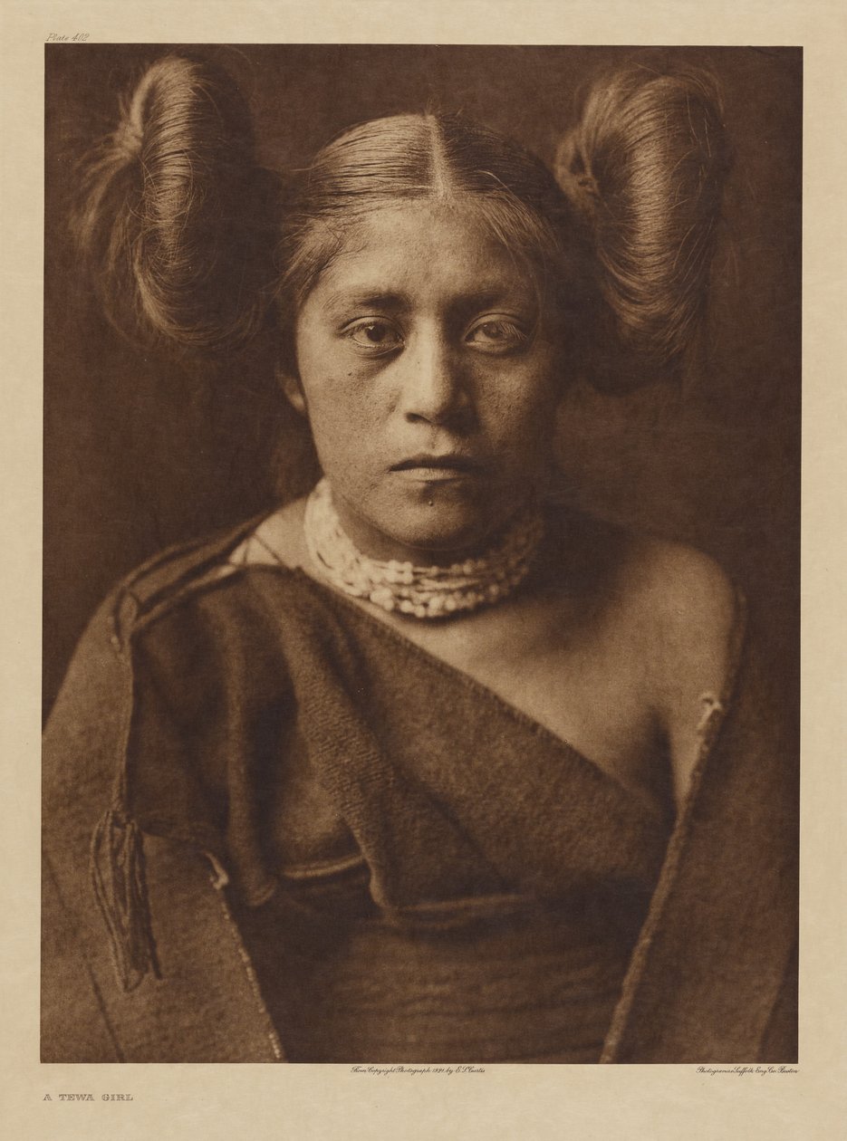 Uma rapariga tewa de Edward S. Curtis