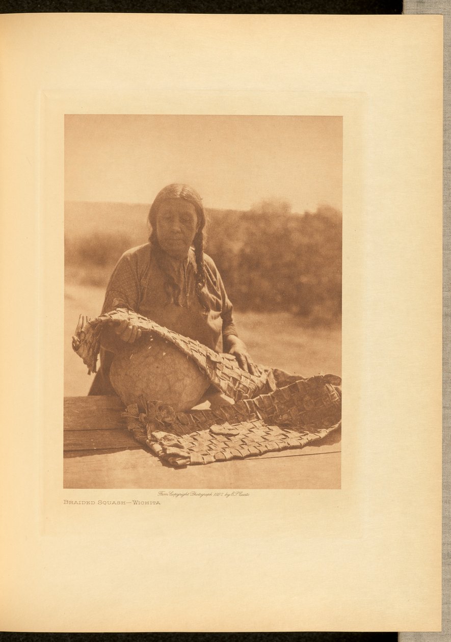 Abóbora trançada - Wichita de Edward S. Curtis