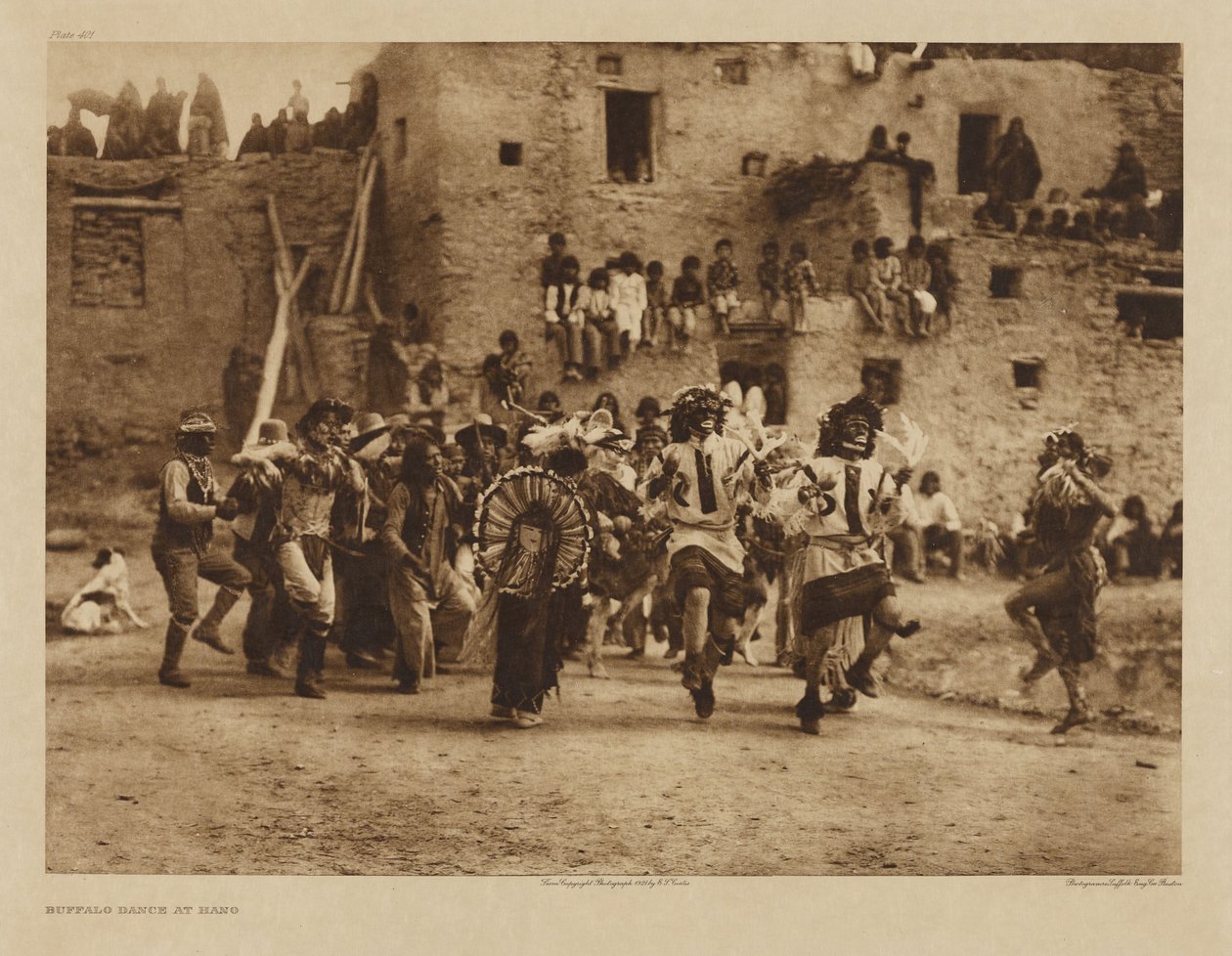 Dança do Búfalo em Hano de Edward S. Curtis