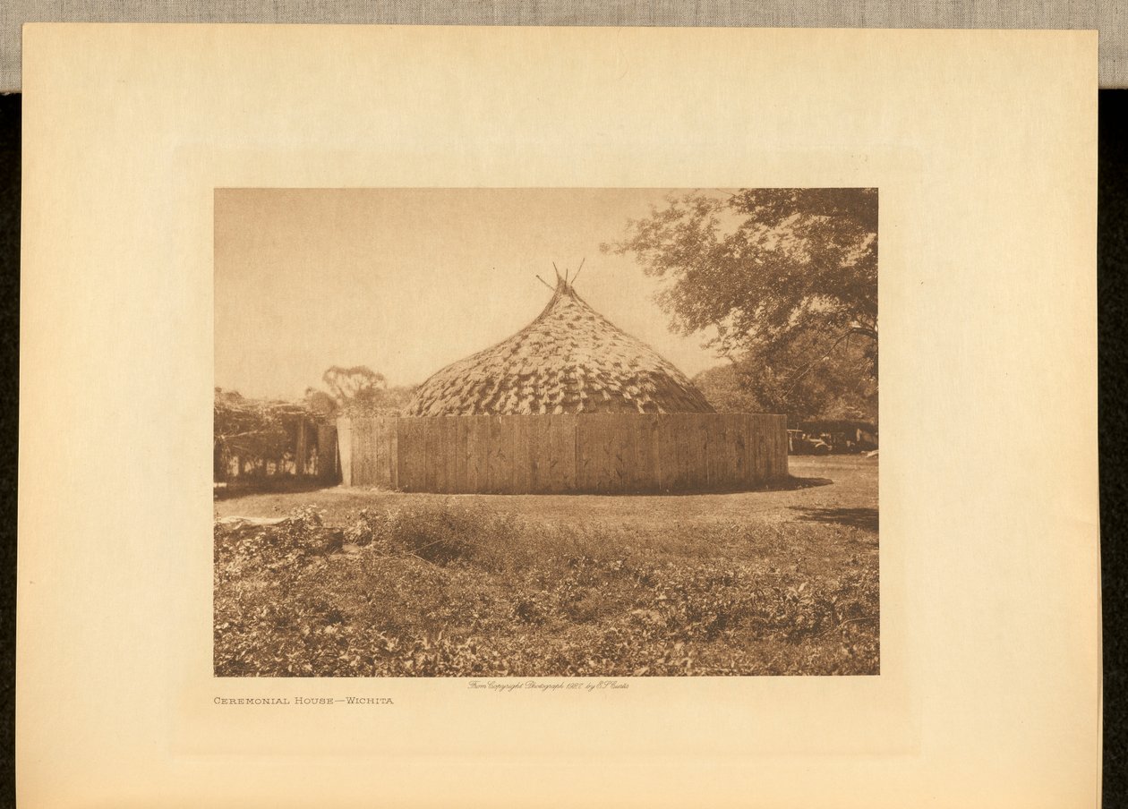 Casa Cerimonial - Wichita de Edward S. Curtis