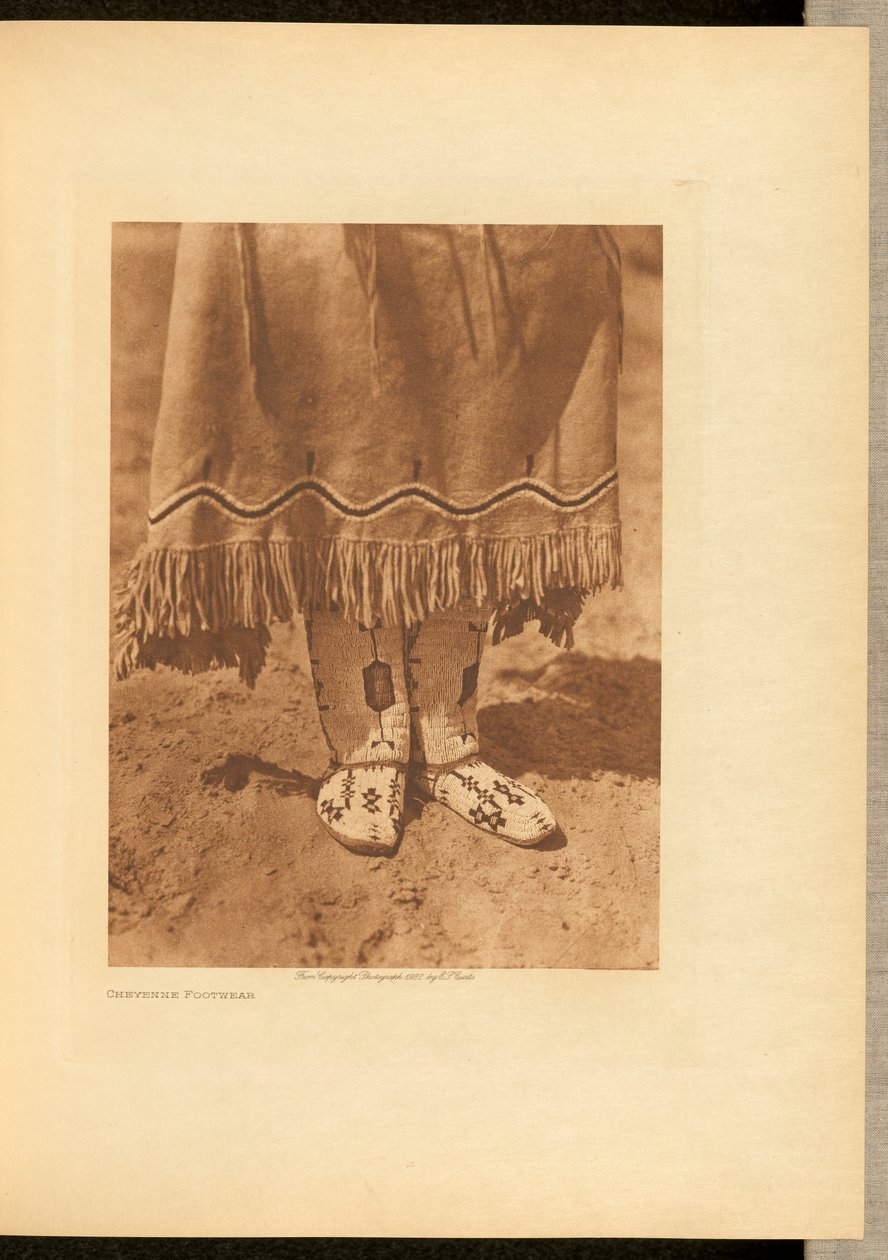 Cheyenne Schuhe de Edward S. Curtis