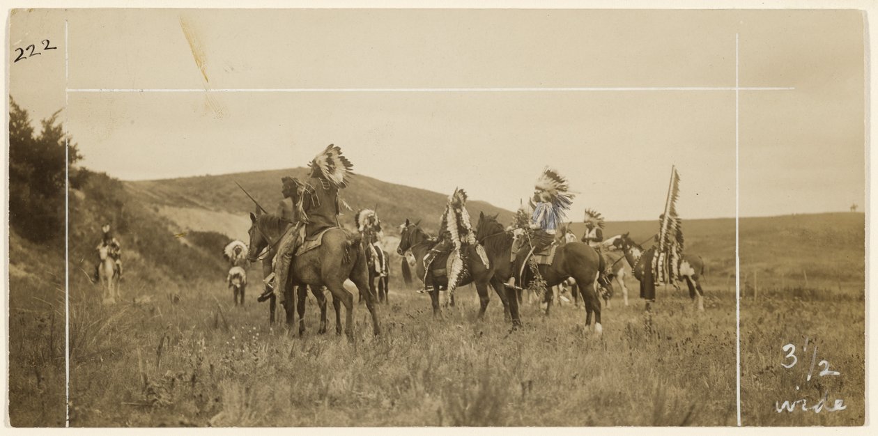 Homens a cavalo de Edward S. Curtis