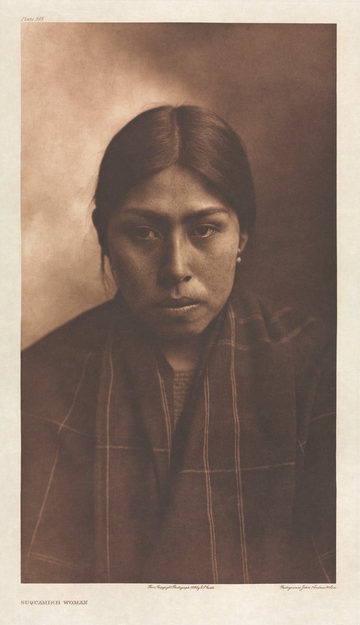 Portfólio IX, Placa 305: Mulher Suquamish de Edward S. Curtis