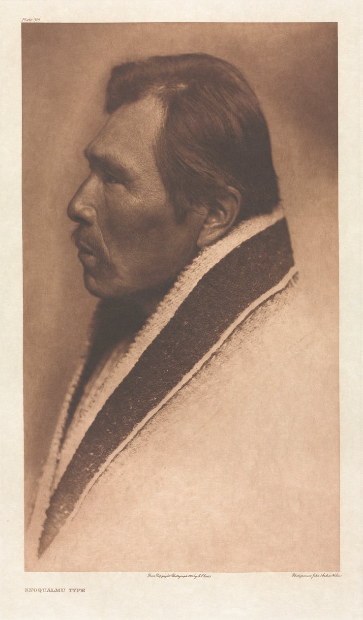 Portfólio IX, Placa 319: Tipo Snoqualmu de Edward S. Curtis