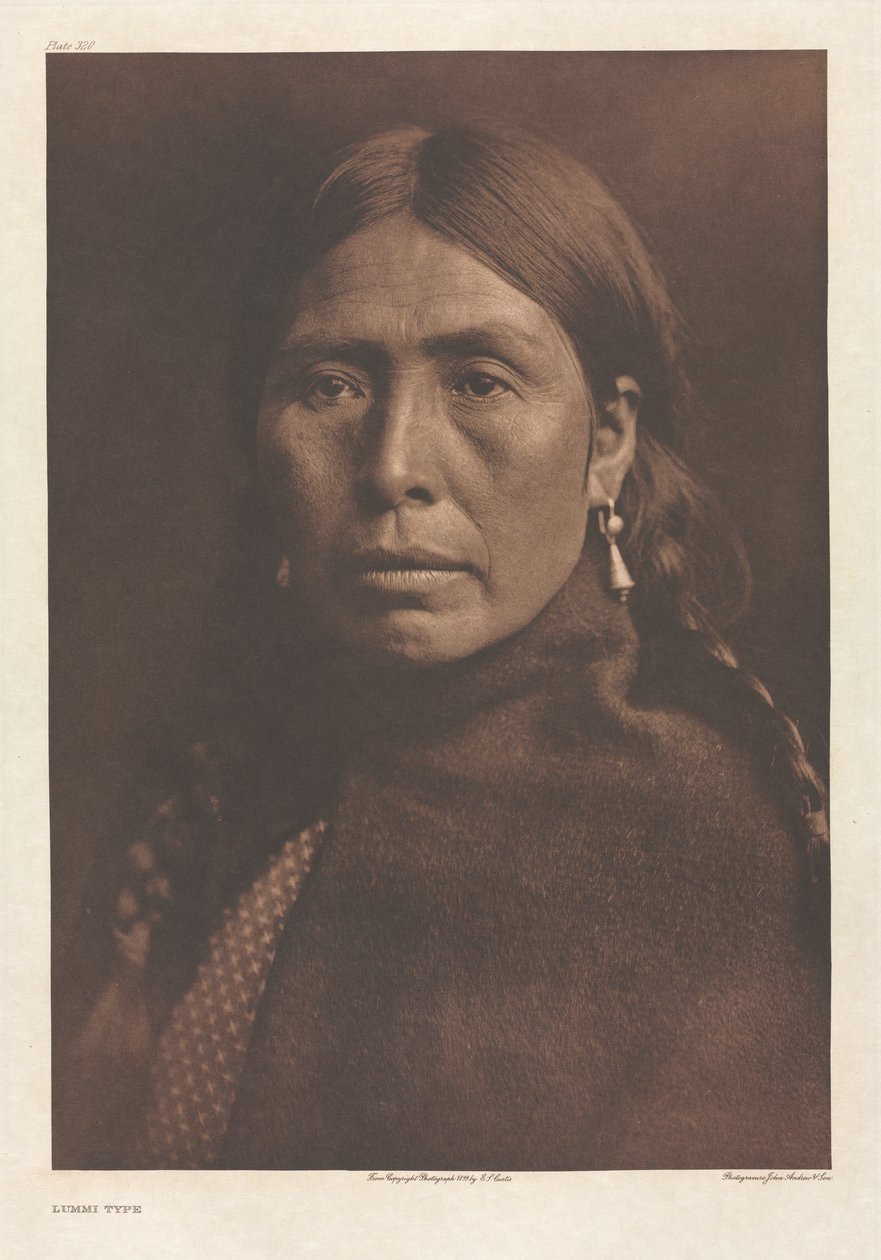 Portfólio IX, Placa 320: Tipo Lummi de Edward S. Curtis