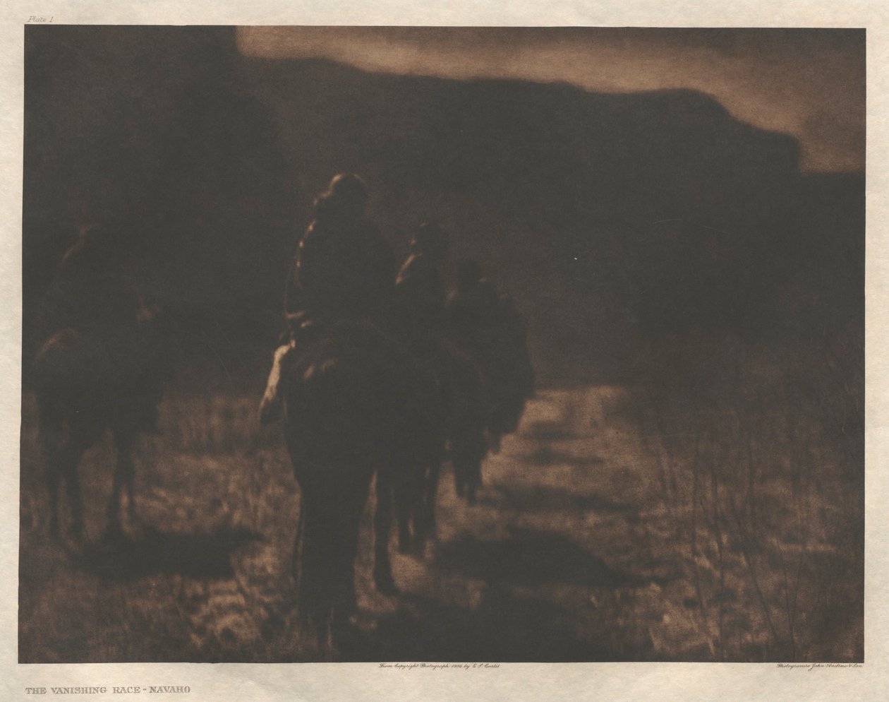 Portfolio I, Prato 1: A raça em vias de extinção - Navajo de Edward S. Curtis