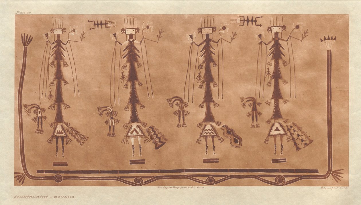 Portfolio I, Chapa 39: Alhkidókihi-Navaho de Edward S. Curtis