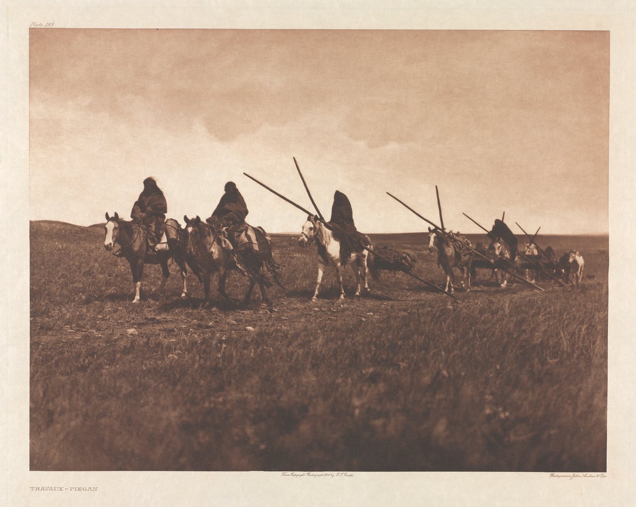 Portfólio VI, Placa 193: Obras -- Piegan de Edward S. Curtis