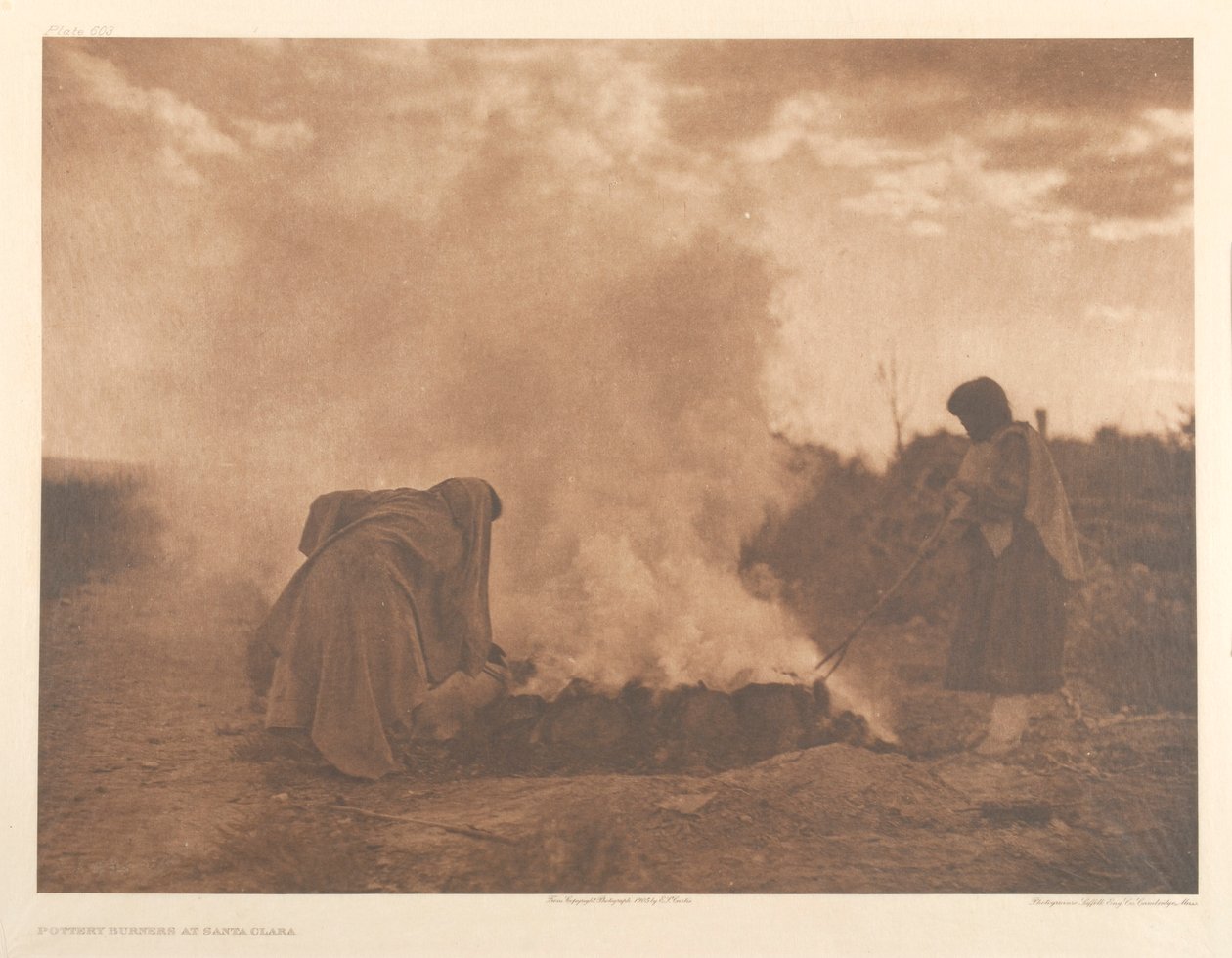Queimadores de olaria em Santa Clara de Edward S. Curtis