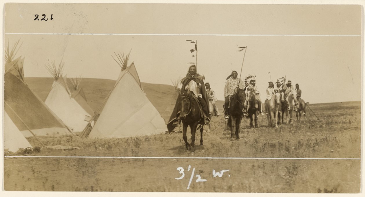 [Cavaleiros e tipis] de Edward S. Curtis