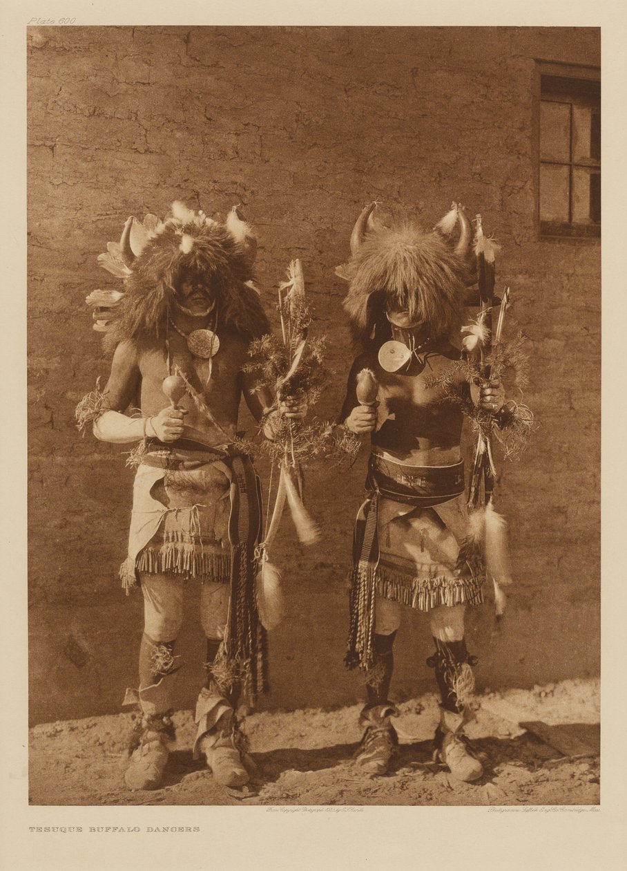 Dançarinos de Tesuque Buffalo de Edward S. Curtis