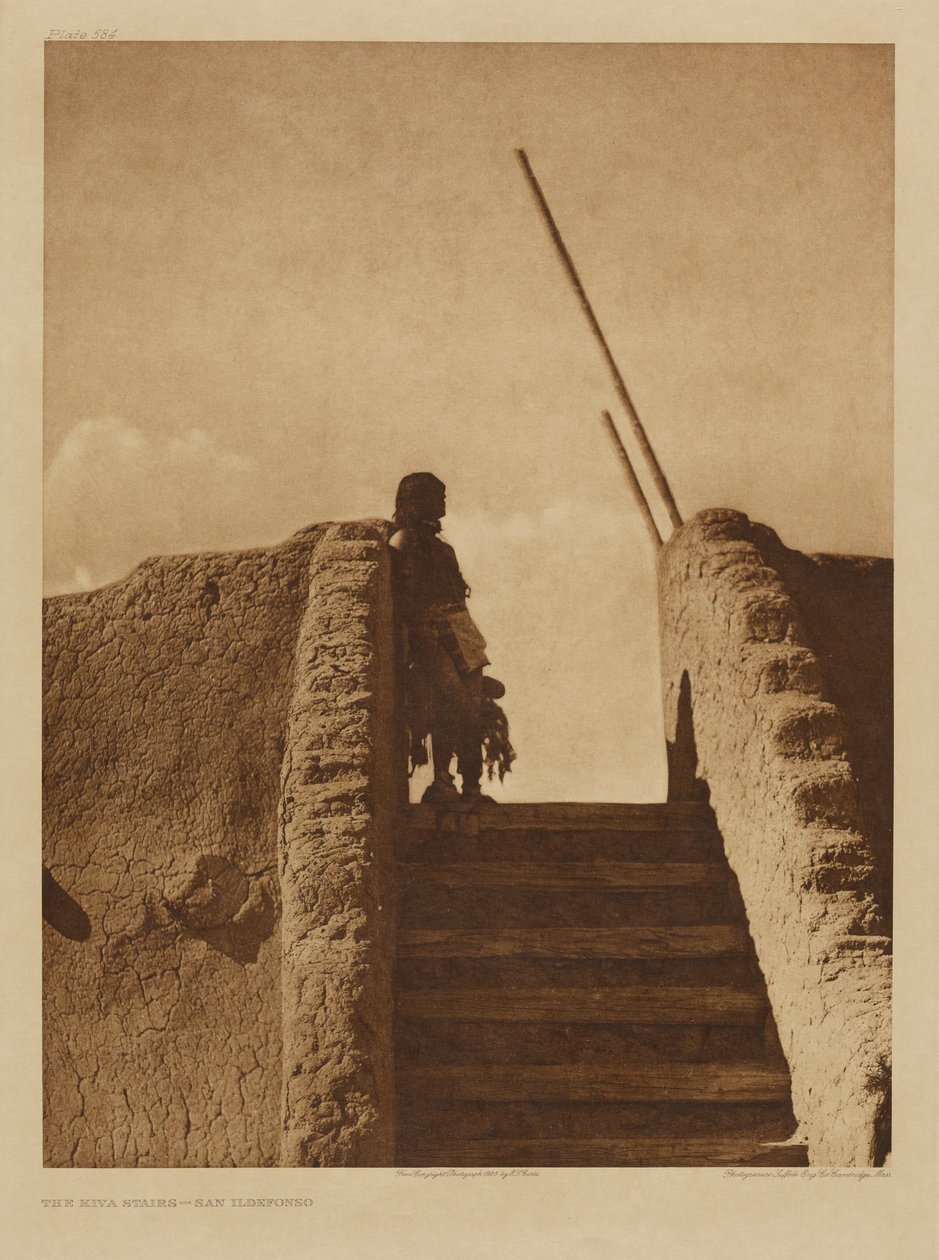 As Escadas de Kiva - San Ildefonso de Edward S. Curtis