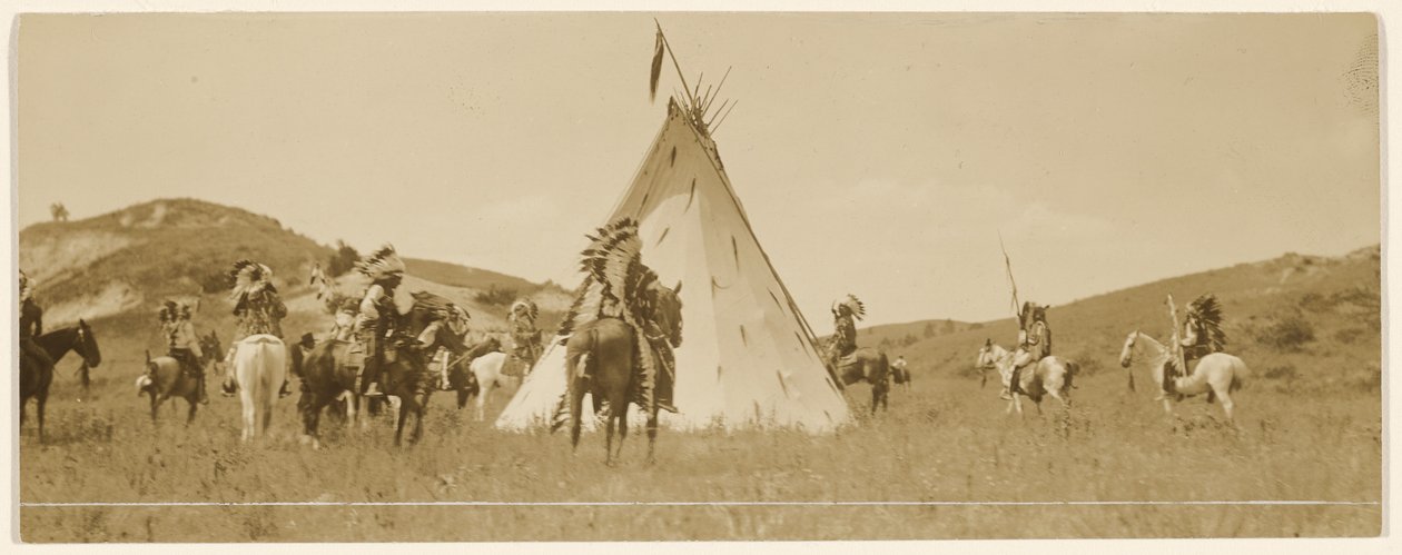 [O regresso às cabanas] de Edward S. Curtis