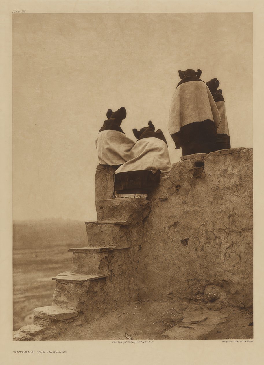 Observar os bailarinos de Edward S. Curtis