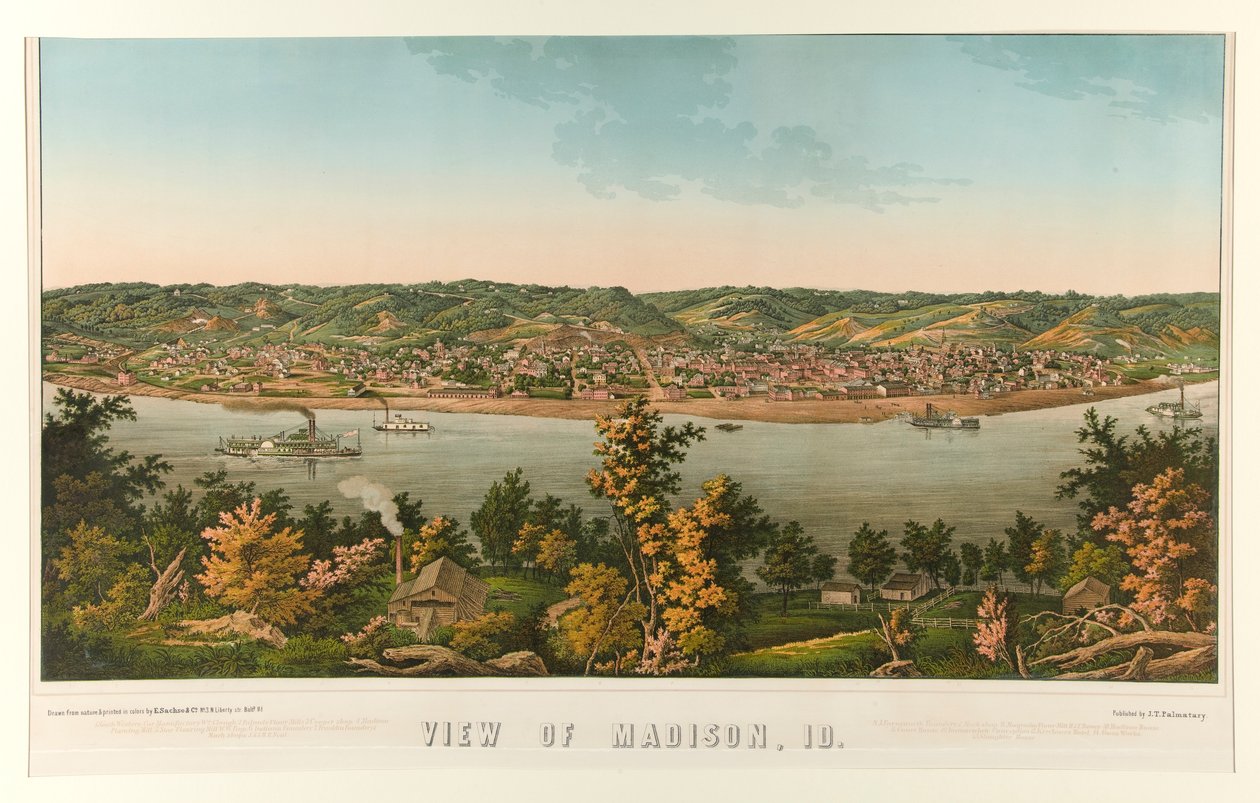 Vista de Madison, ID. (Indiana) de Edward Sachse