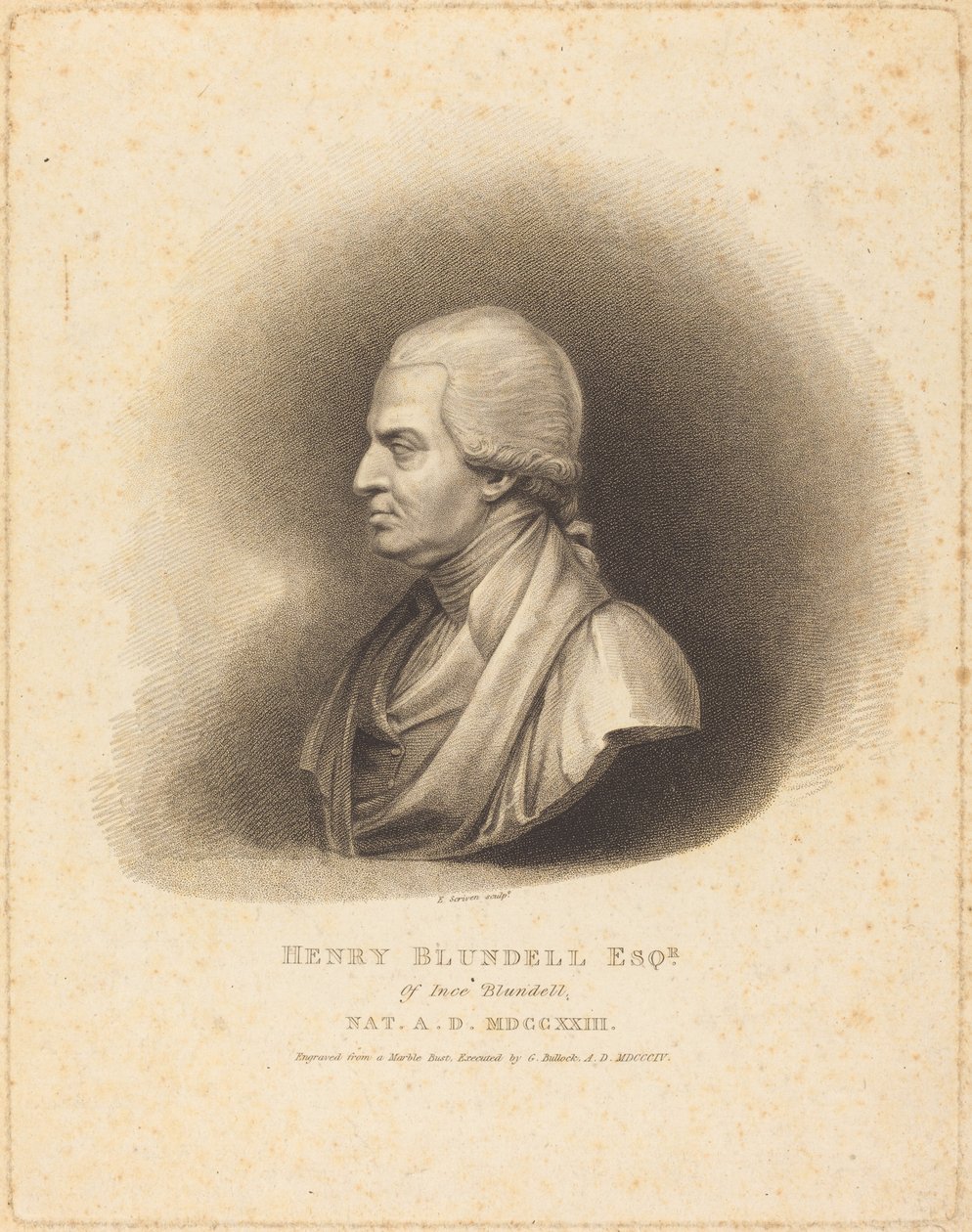Henry Blundell de Edward Scriven after George Bullock