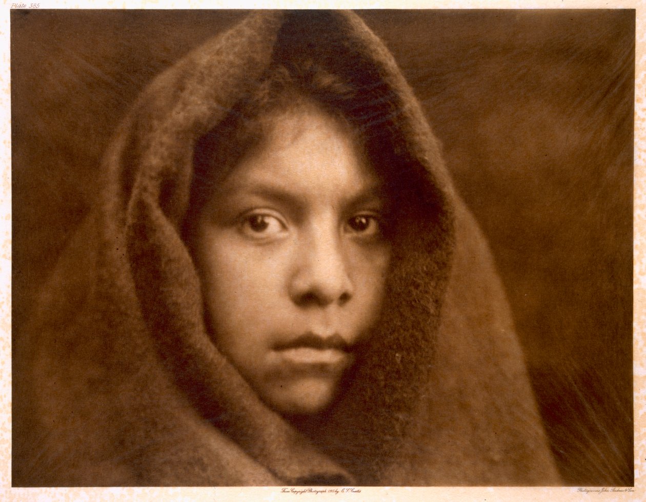 Uma donzela Makah de Edward Sheriff (after) Curtis