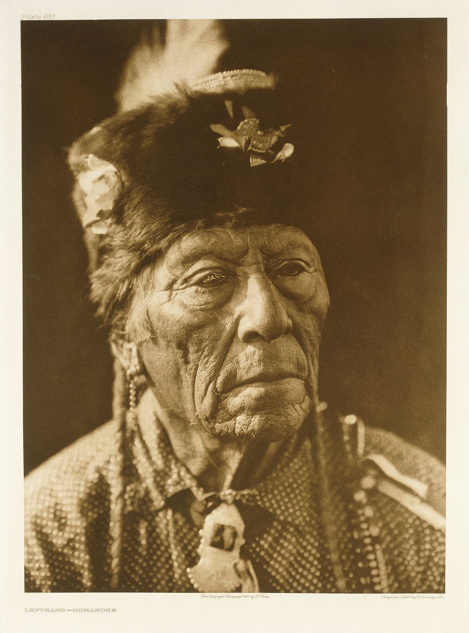 Comanche de Esquerda de Edward Sheriff (after) Curtis