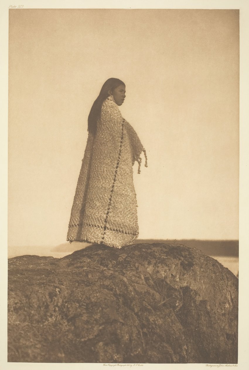 Garota Cowichan, 1912. de Edward Sheriff Curtis