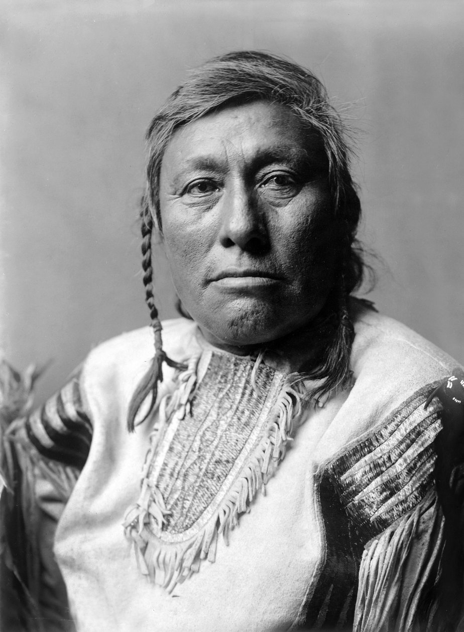 Long Time Dog, indiano, c. 1908, foto Edward S. Curtis de Edward Sheriff Curtis