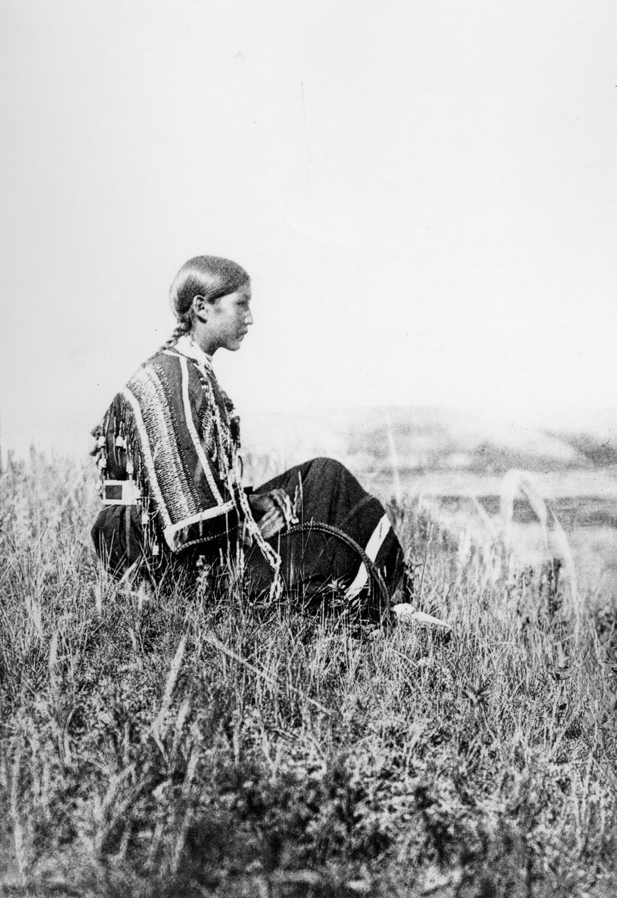 Piegan Girl Day-dreaming de Edward Sheriff Curtis