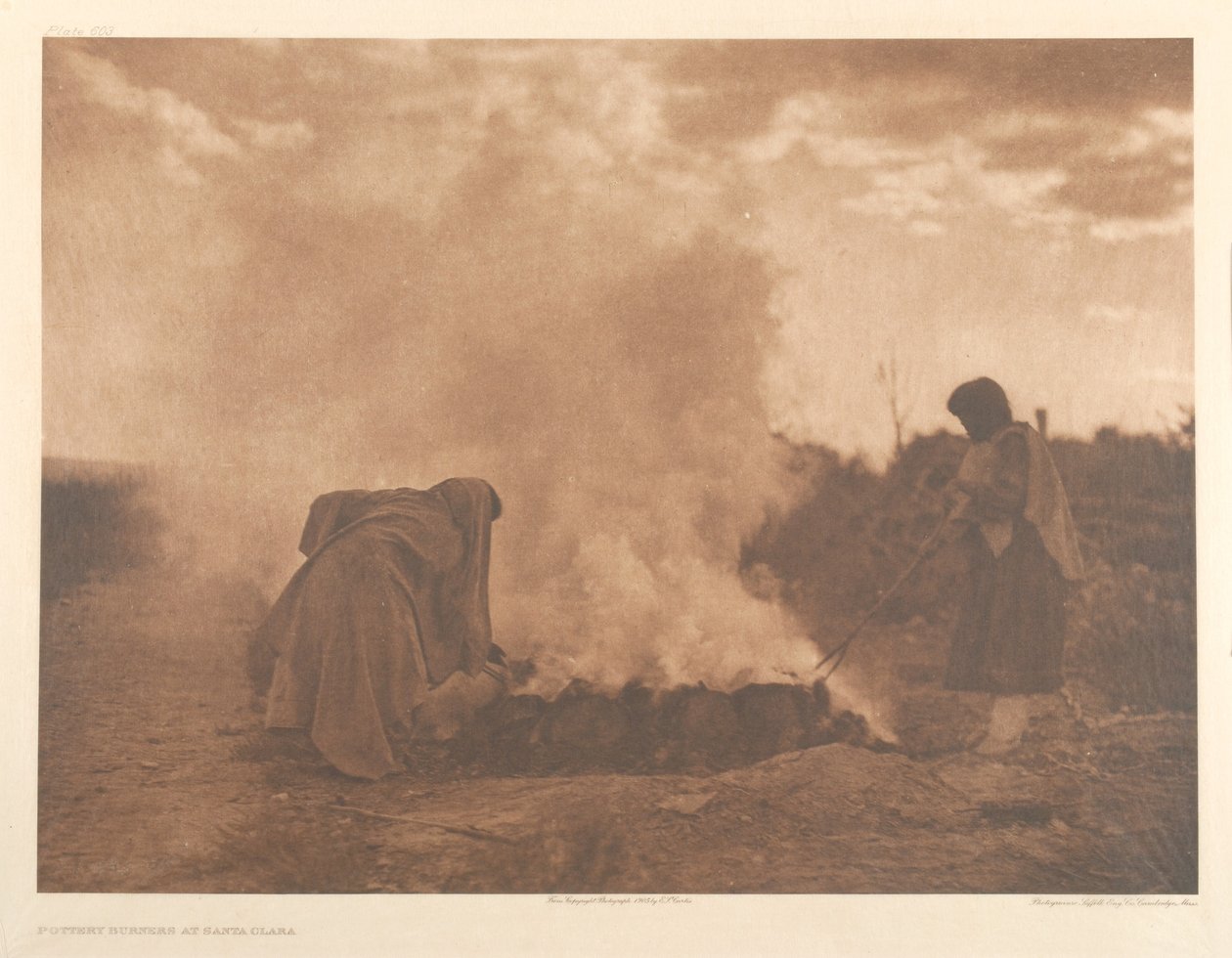 Queimadores de cerâmica em Santa Clara de Edward Sheriff Curtis