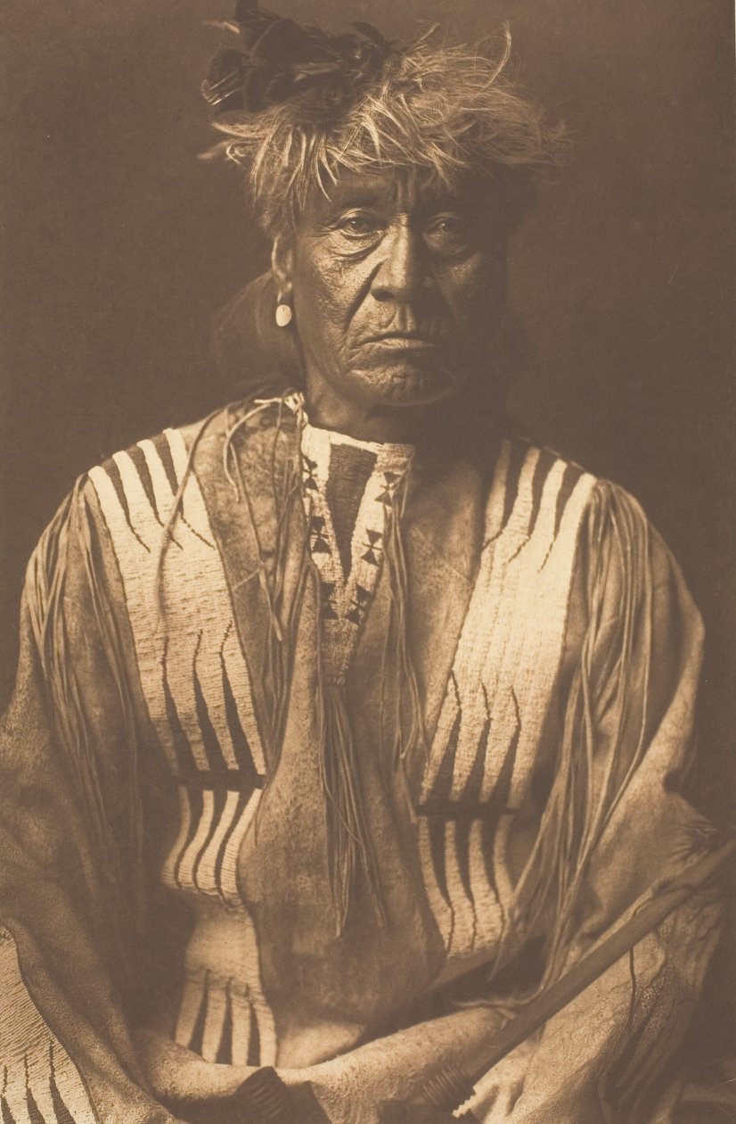 Chicote Vermelho - Atsina, 1908. de Edward Sheriff Curtis