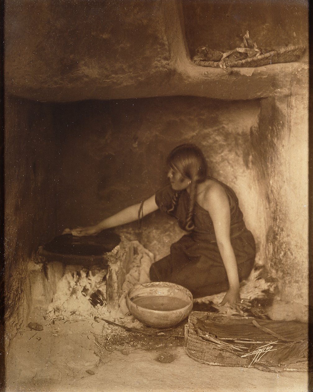 O Piki Maker, Hopi de Edward Sheriff Curtis