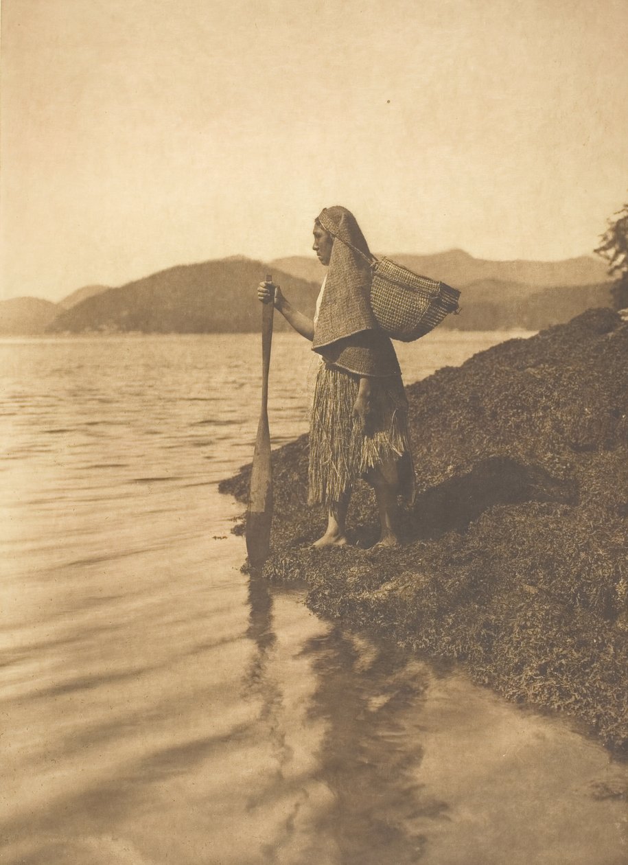 O coletor de algas marinhas, 1915. de Edward Sheriff Curtis