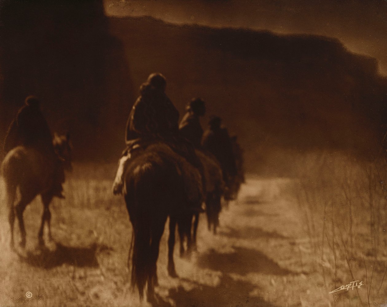 A Corrida de Desaparição, Navaho de Edward Sheriff Curtis